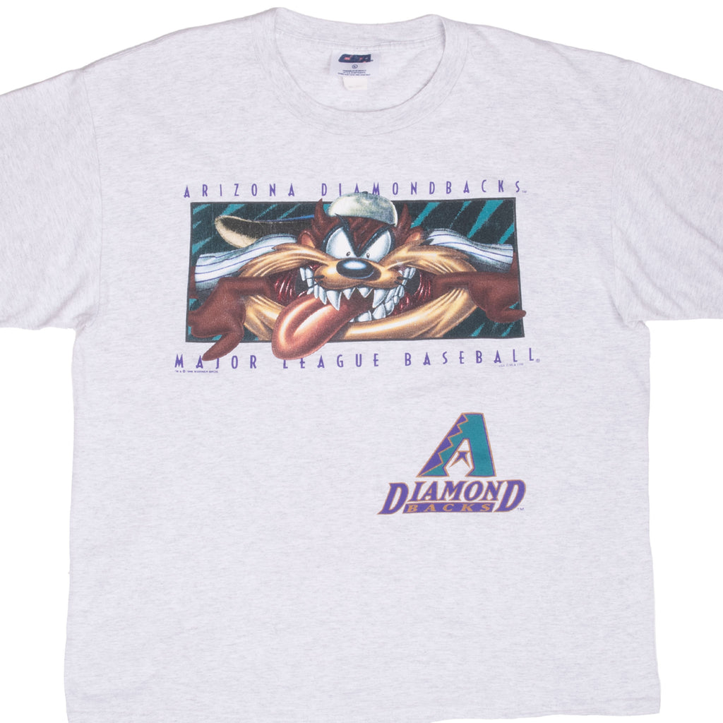 Vintage Mlb Arizona Diamondbacks Looney Tunes Taz 1998 Tee Shirt Size XL