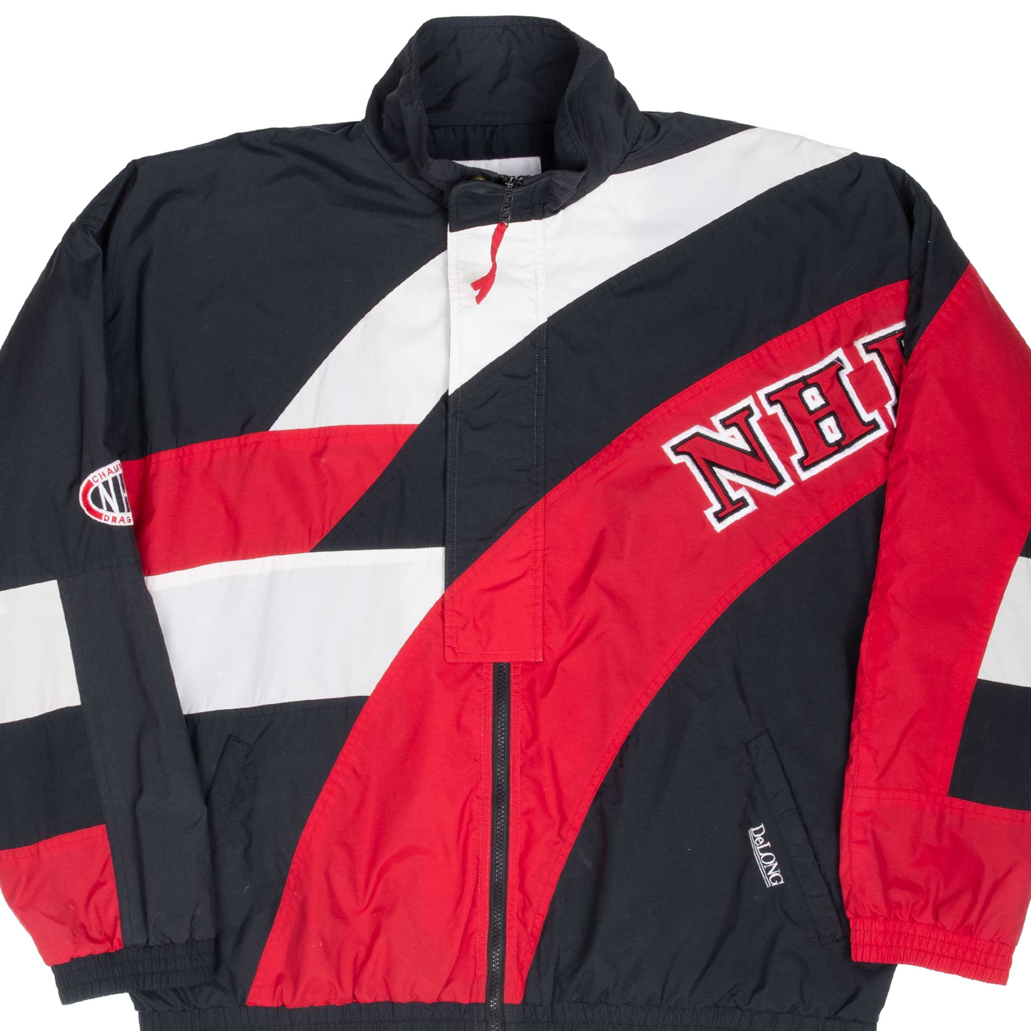 Vintage Nhra Racing De Long Windbreaker Jacket 1990S Size XL