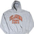 Front of gray Oklahoma State hoodie with orange and black arched lettering