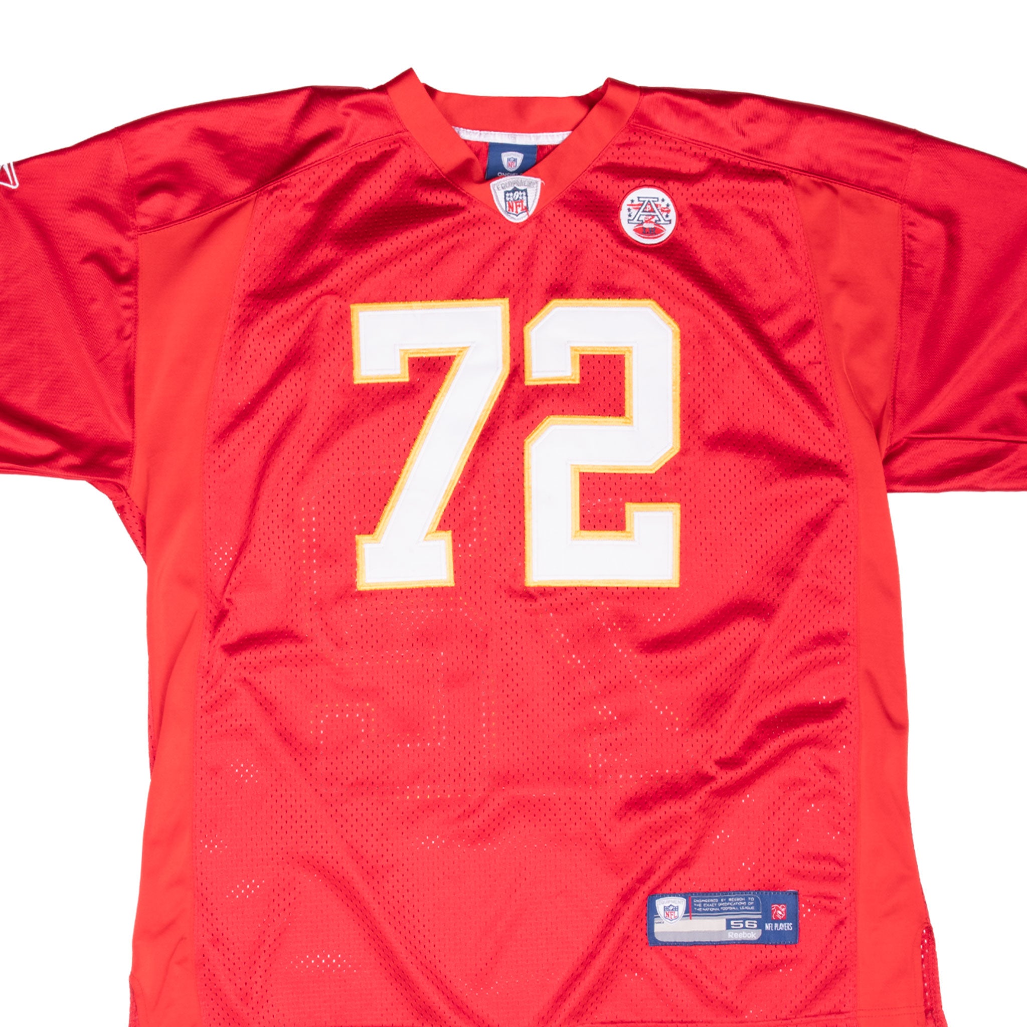 Vintage Nfl Kansas City Chiefs Dorsey #72 Reebok Jersey Size 56