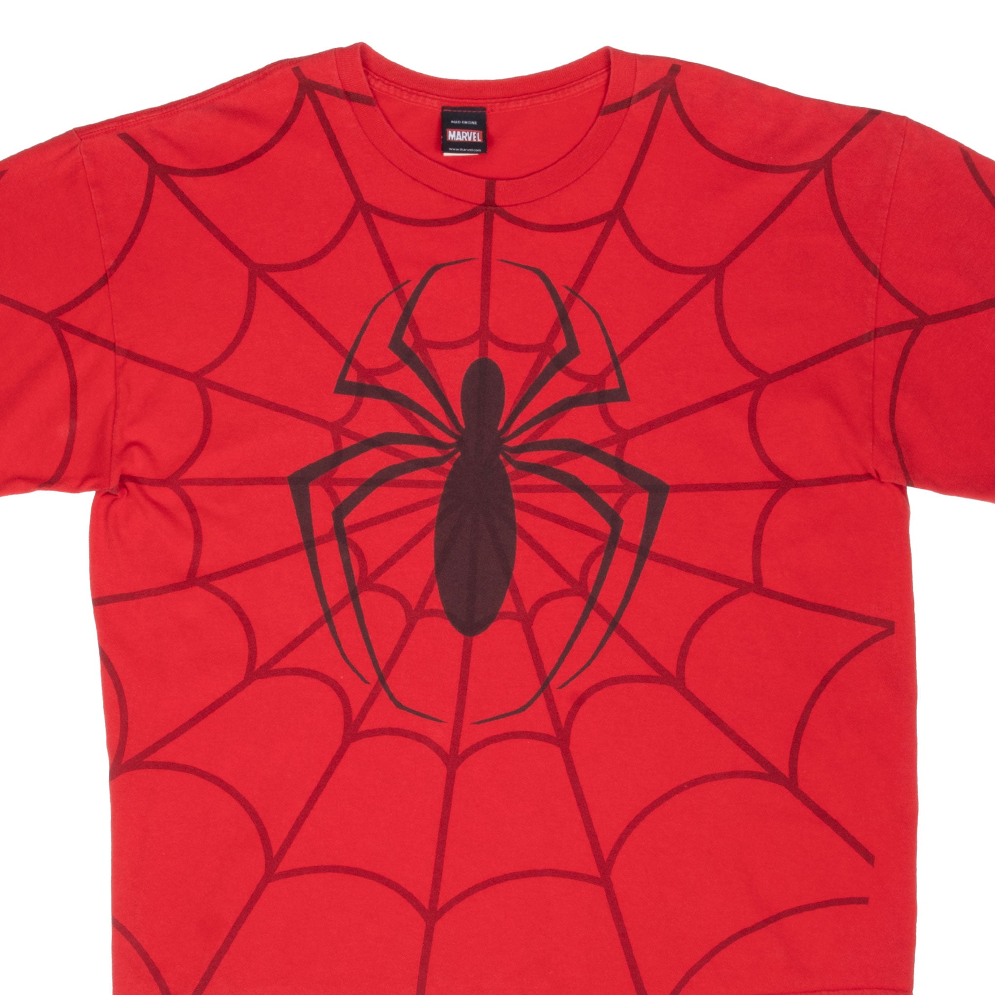 Vintage Marvel Spiderman All Over Print Tee Shirt 2012 Size XL
