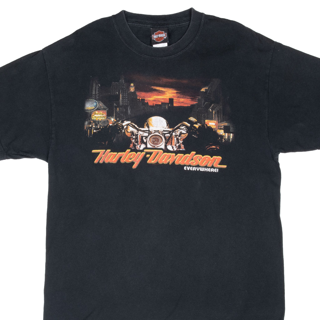 Vintage Harley Davidson Junction City Kansas 2004 Tee Shirt Large Made In Usa