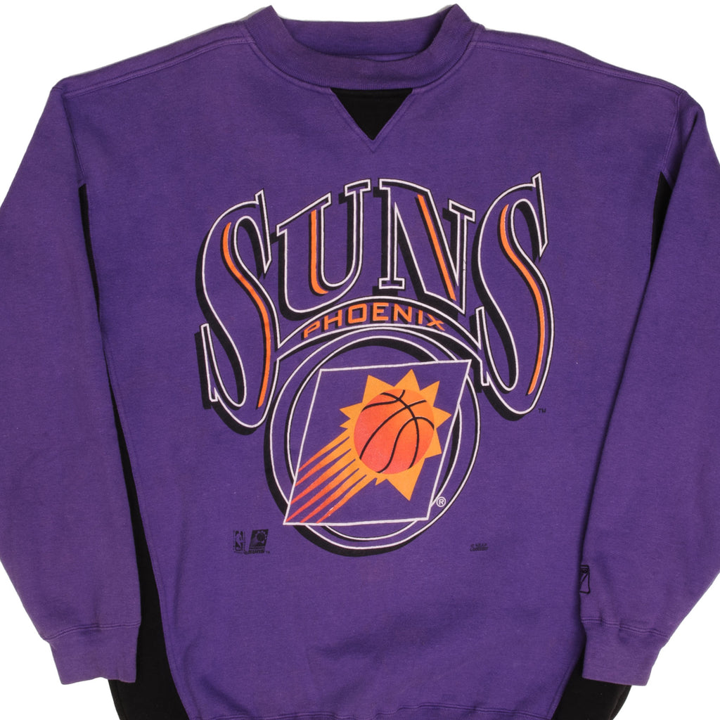 Vintage NBA Phoenix Suns Logo 7 Sweatshirt 1990s Size XL Made In USA