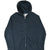 Front of blue Polo Ralph Lauren full-zip hoodie with red embroidered pony logo