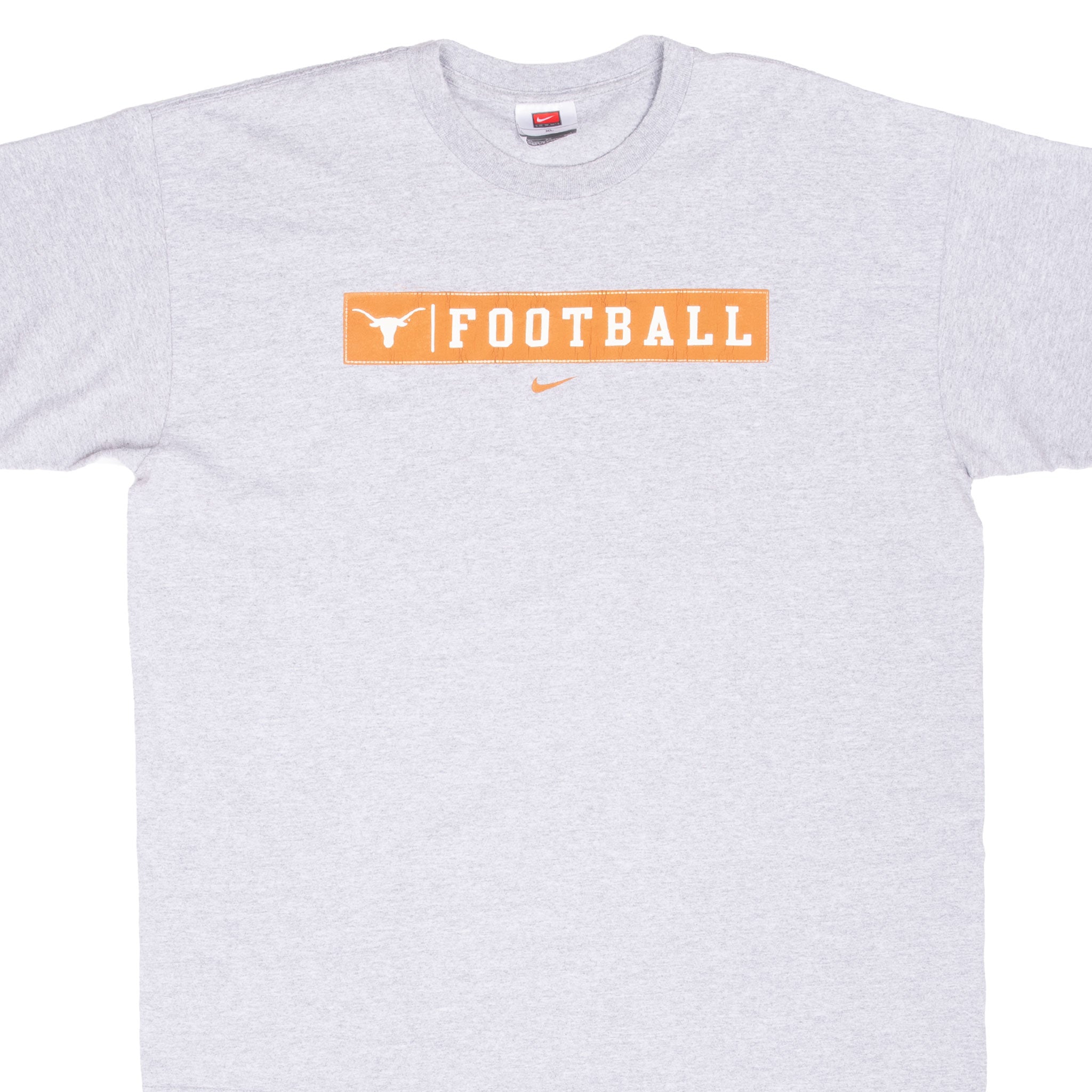 Vintage Nike Center Swoosh Ncaa Texas Longhorns Tee Shirt 2000S Size XL