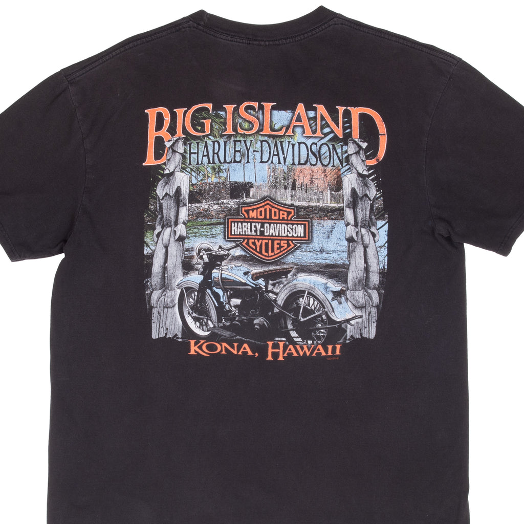 Harley Davidson Kona Big Island Hawaii Tee Shirt 2010 Size XL