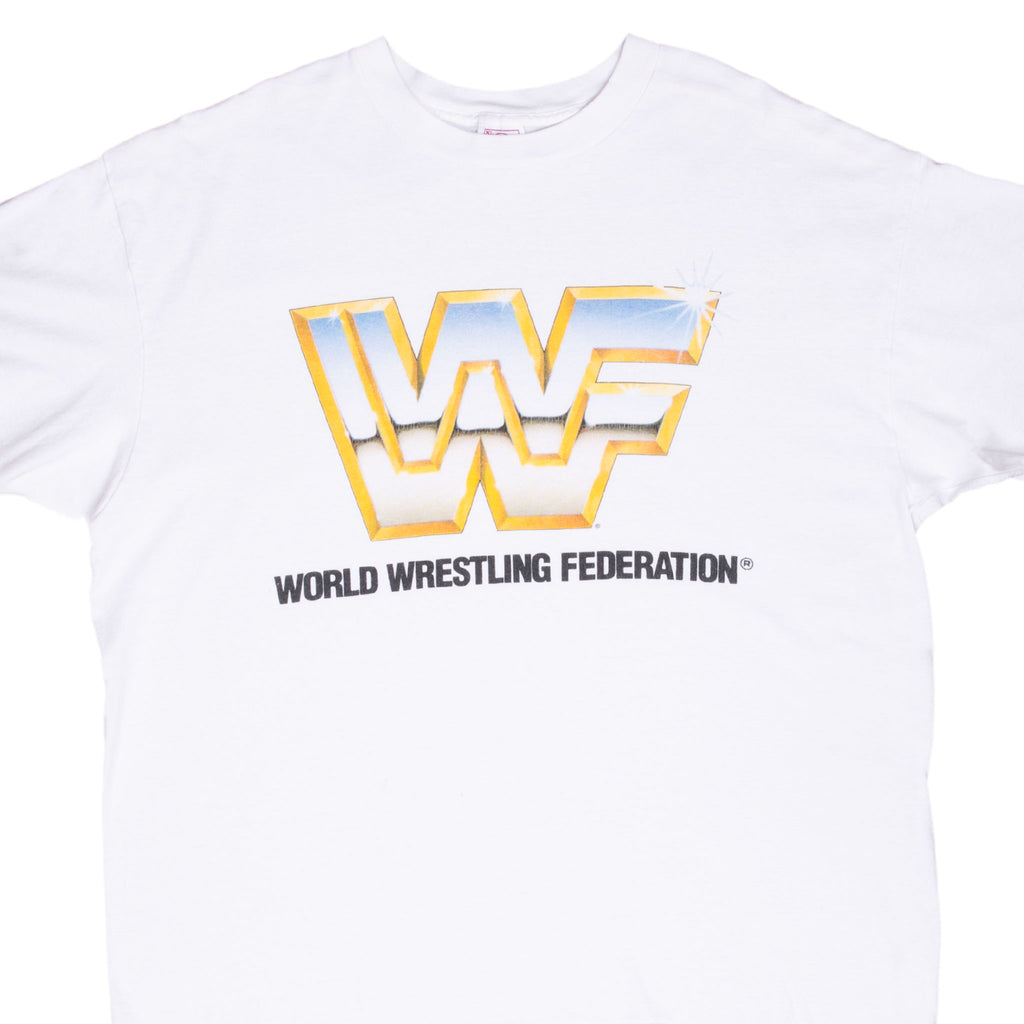 Vintage Wwf World Wrestling Federation Tee Shirt 1990S Size XL Made In Usa With Single Stitch Sleeves