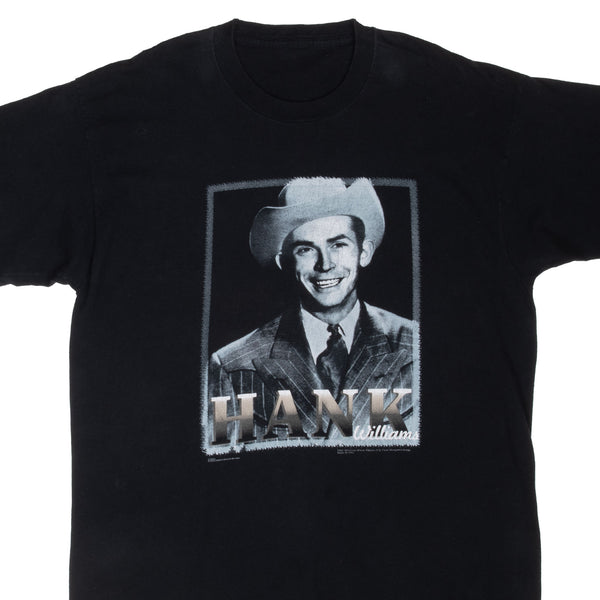 Vintage Hank Willams The Legend Continues 1996 Tee Shirt Size XL With Single Stitch Sleeves