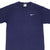 Vintage Nike Navy Classic Swoosh Back Print Tee Shirt 1990S Large Made In USA