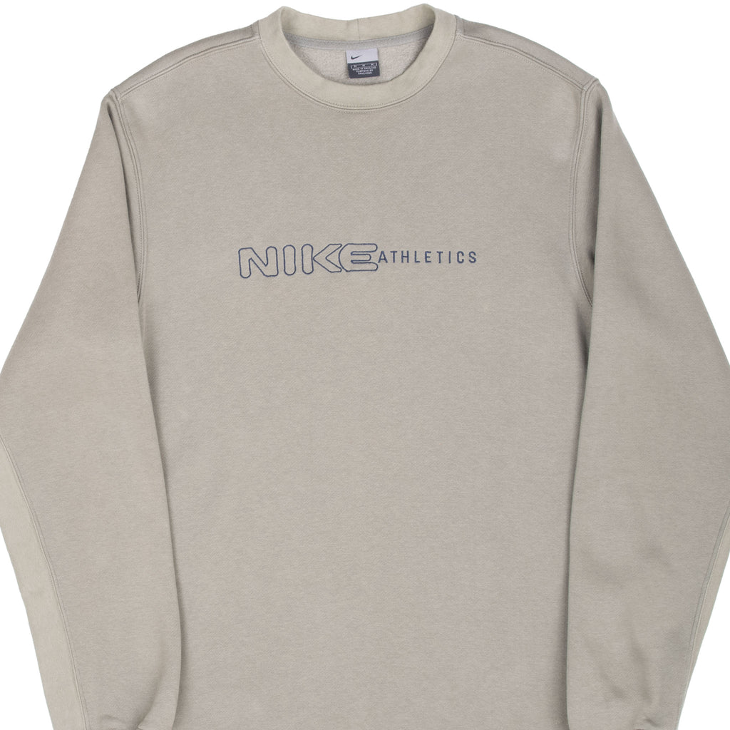 VINTAGE NIKE SPELLOUT SAGE GREEN SWEATSHIRT 2000S SIZE MEDIUM