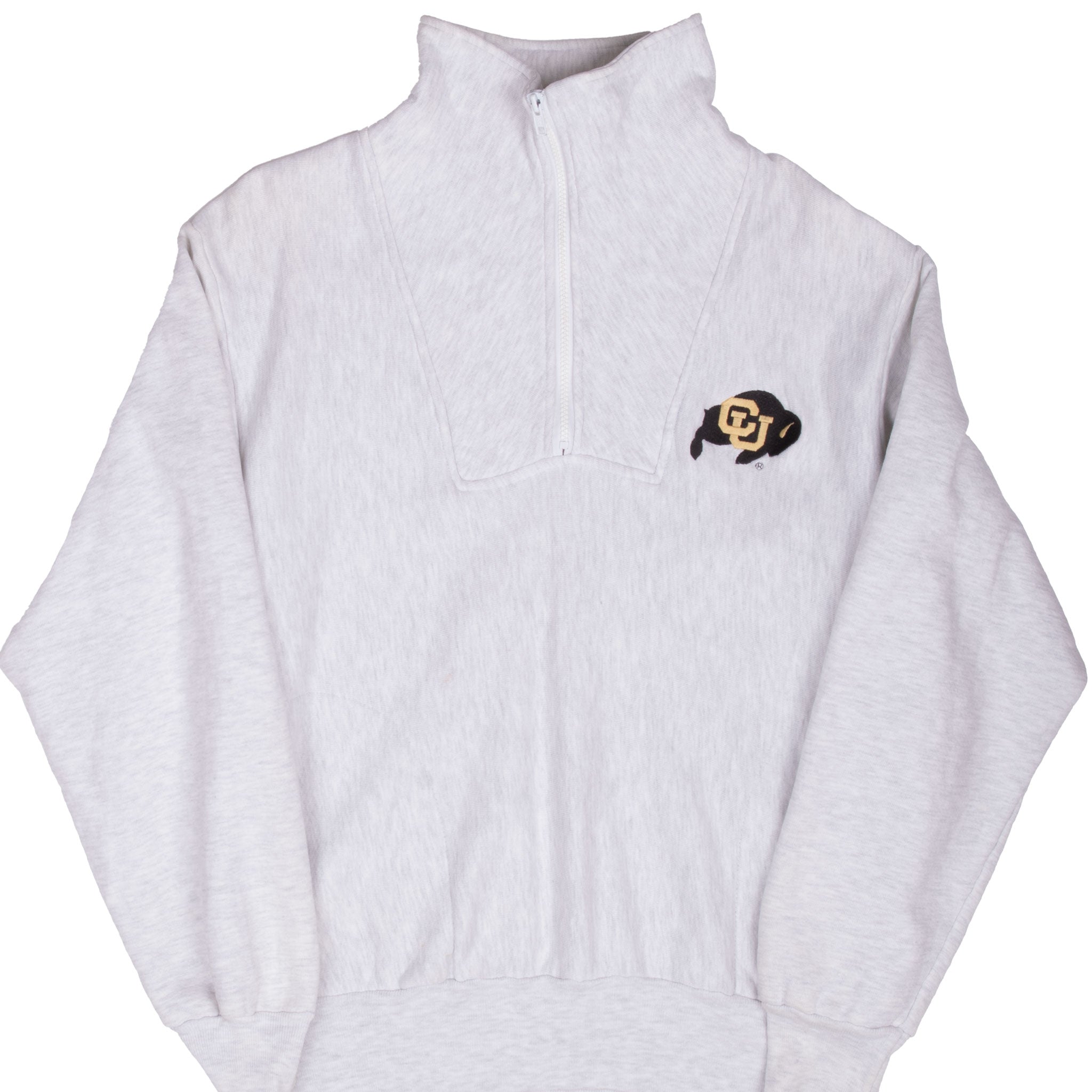 Vintage Ncaa Colorado Golden Buffaloes Quarter Zip Sweatshirt 1990S Size Large Made In Usa