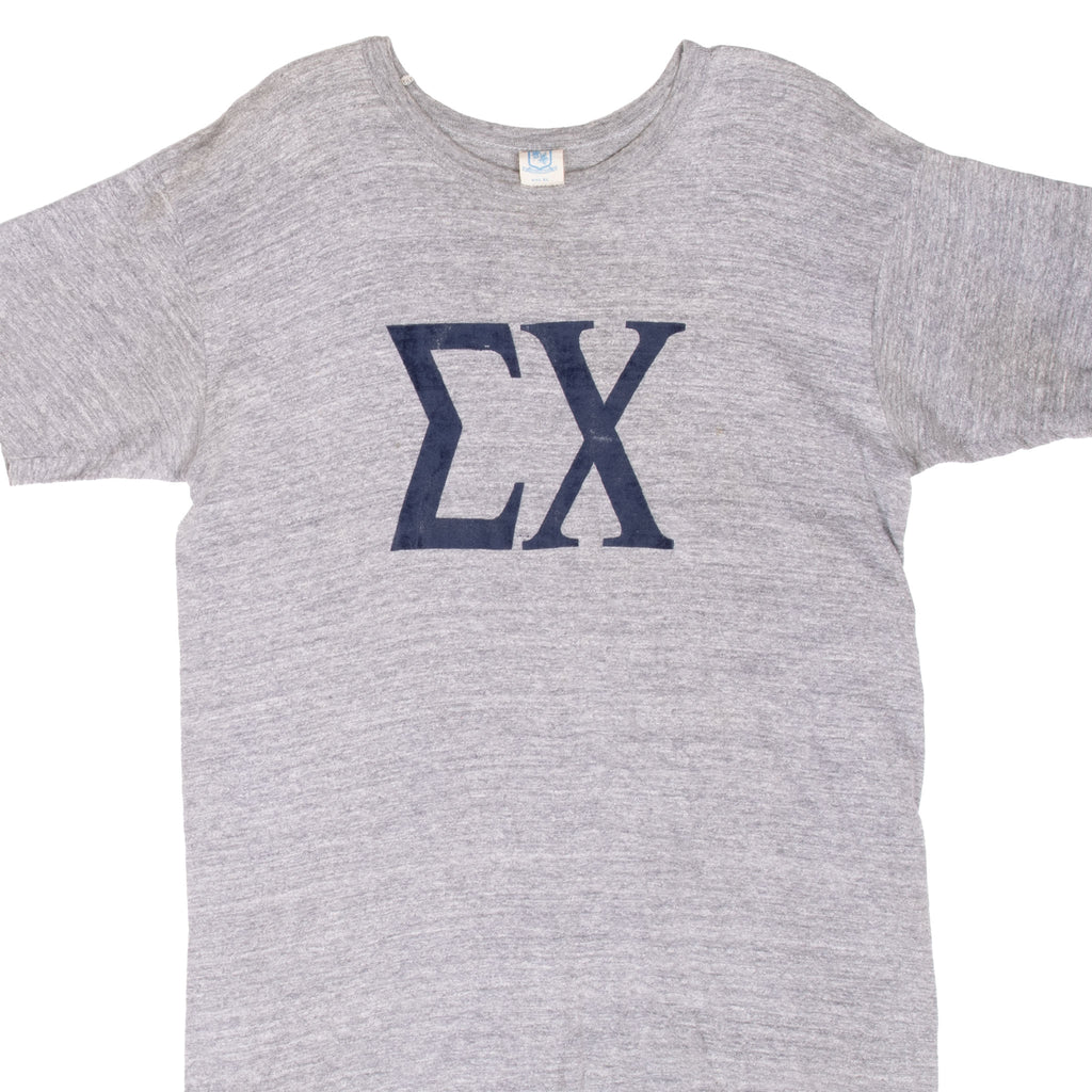 Vintage Sigma Chi Fraternity Tee Shirt 1980S Size Medium