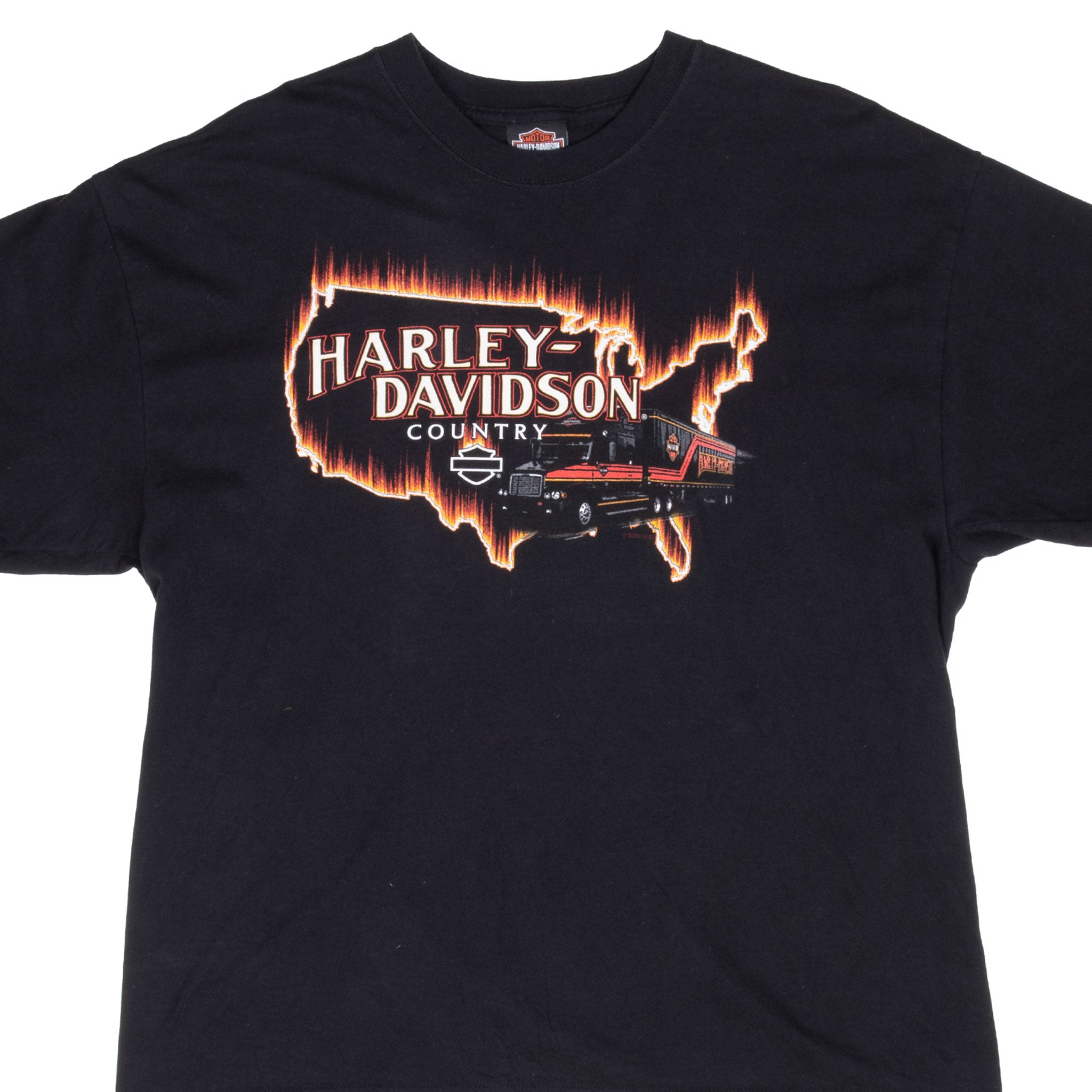 Vintage Harley Davidson Country Daytona Tee Shirt 2009 Size Large Made In Usa