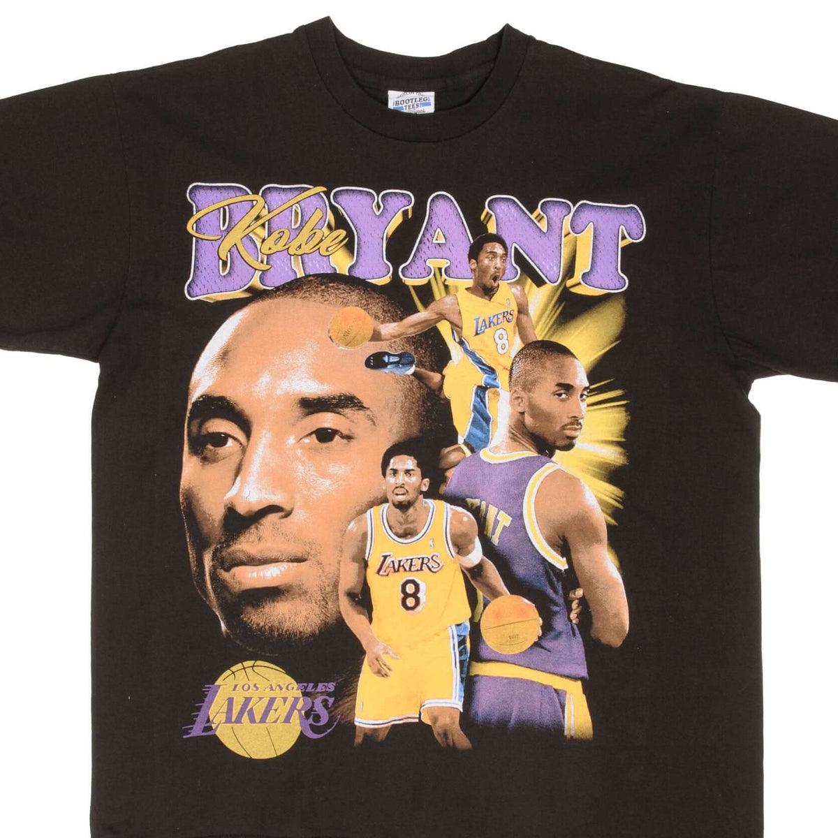 BOOTLEG TEE SHIRT NBA KOBE BRYANT LOS ANGELES LAKERS SIZE XL SINGLE ST