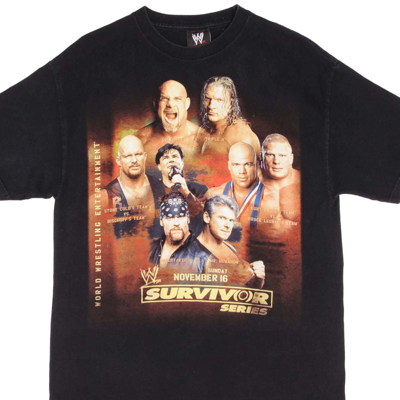 Vintage WWE World Wrestling Federation Survivor Series Tee Shirt 2002 Size Medium