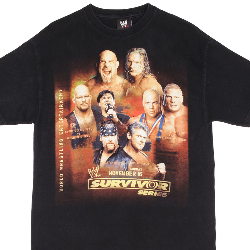 Vintage WWE World Wrestling Federation Survivor Series Tee Shirt 2002 Size Medium
