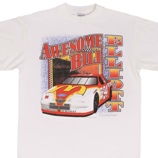 Vintage Nascar Bill Eliott McDonald's Tee Shirt 1990s Size Large