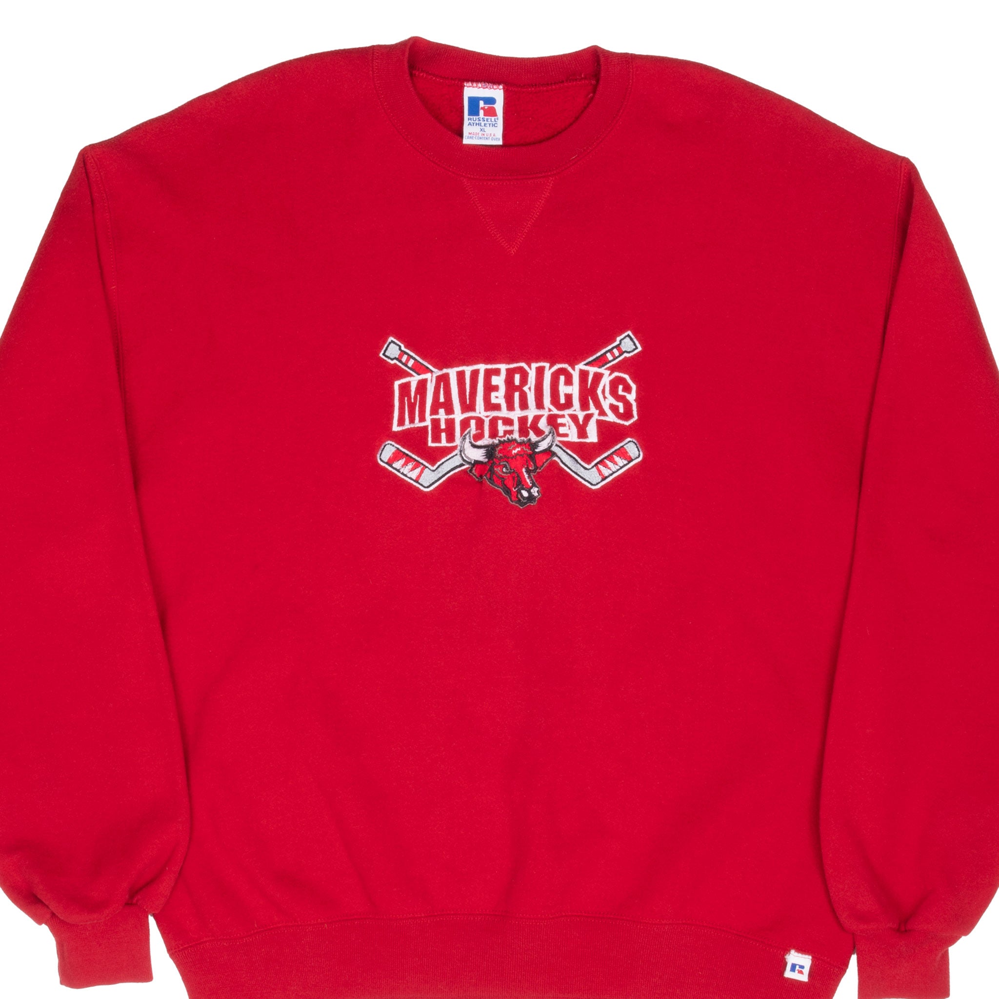 Vintage Ncaa Nebraska Omaha Mavericks Hockey Sweatshirt 1990S Size XL Made In Usa