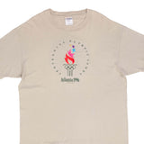 Vintage Atlanta Olympic Games 1996 Embroidered Tee Shirt Size XL Made In USA