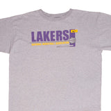 Vintage Nike NBA Los Angeles Lakers 1990s Nike Team Grey Tee Shirt Size XL