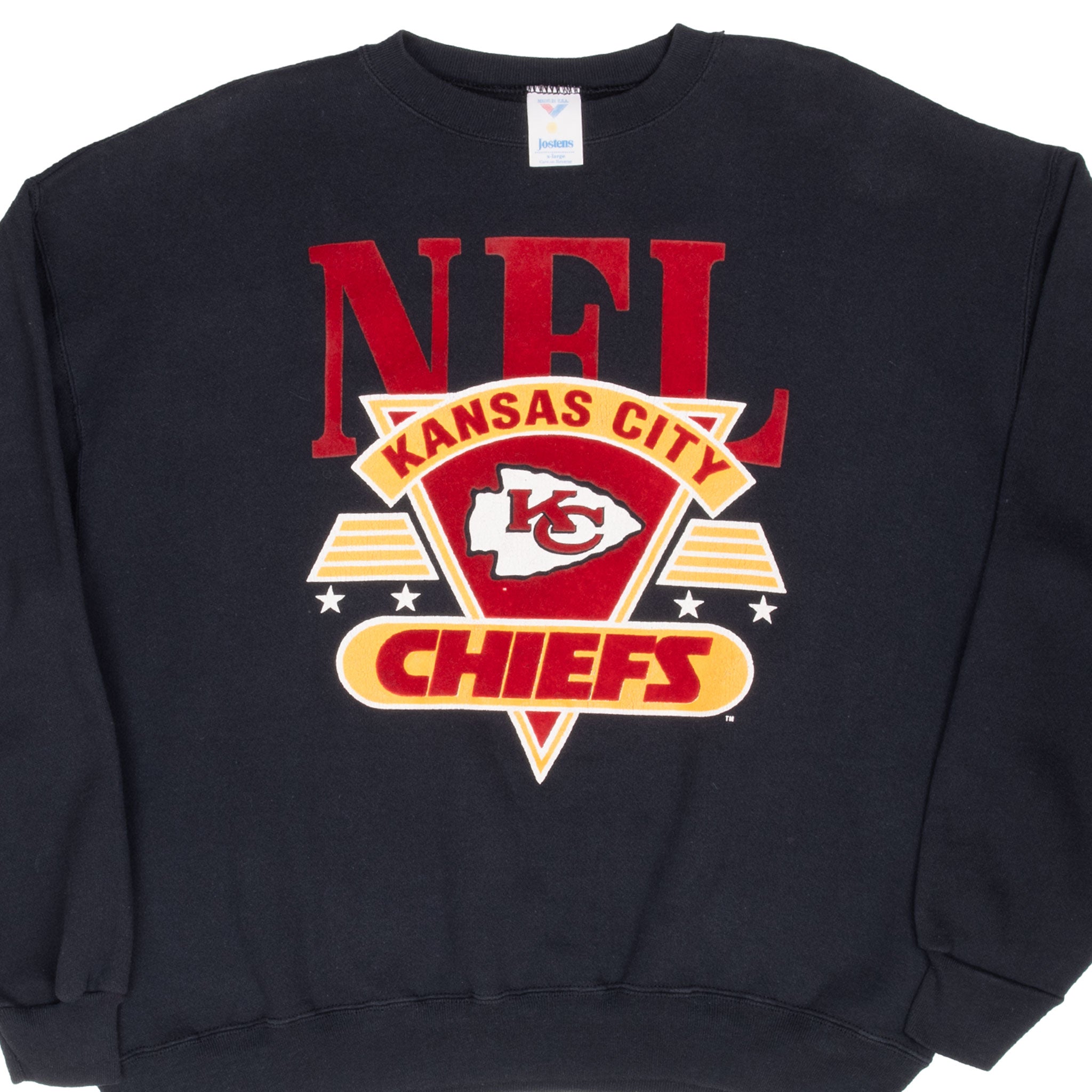 Vintage Nfl Kansas City Chiefs Velvet 1980S Sweatshirt Size XL Made In Usa