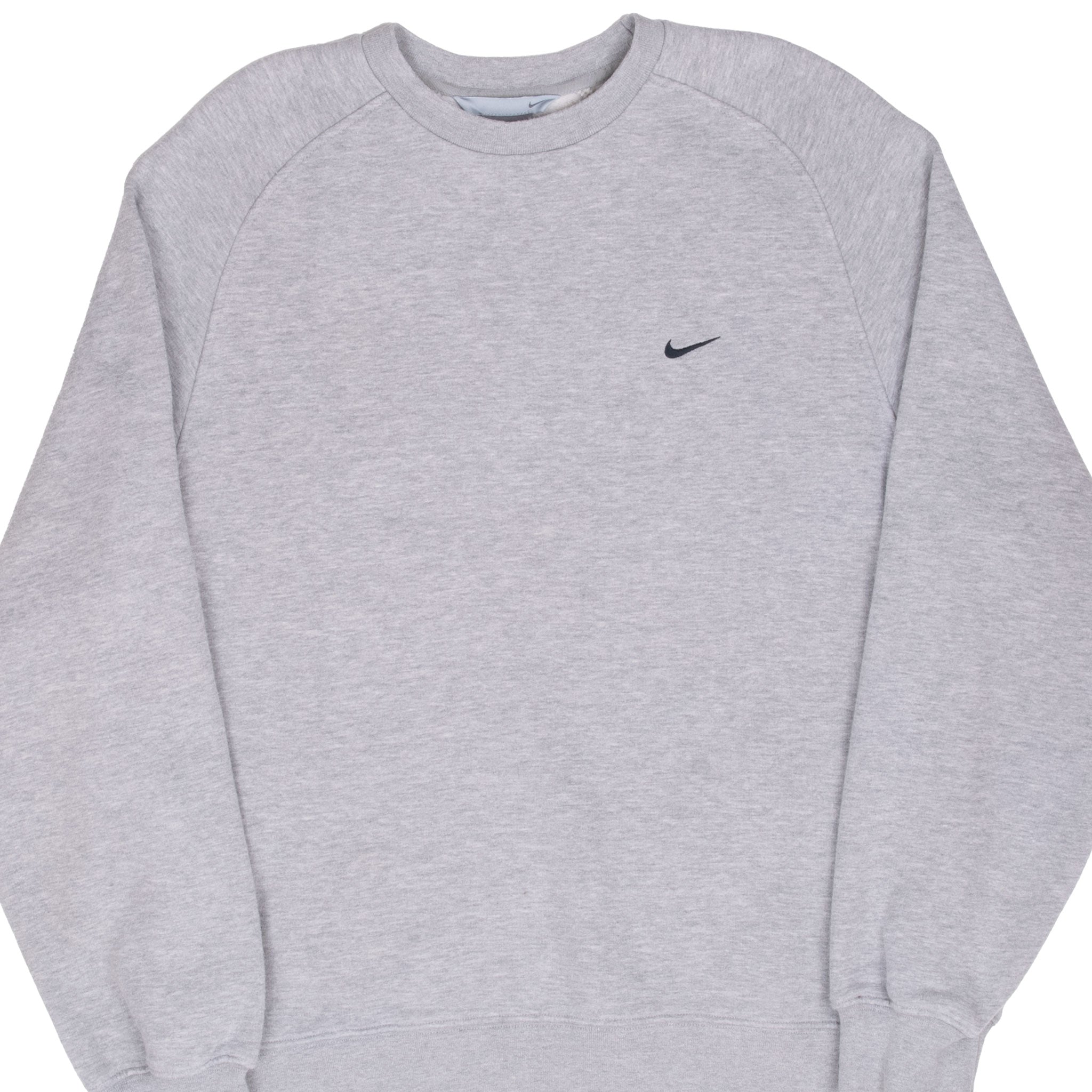 Vintage Nike Classic Swoosh Grey Sweatshirt 2000S Size Large