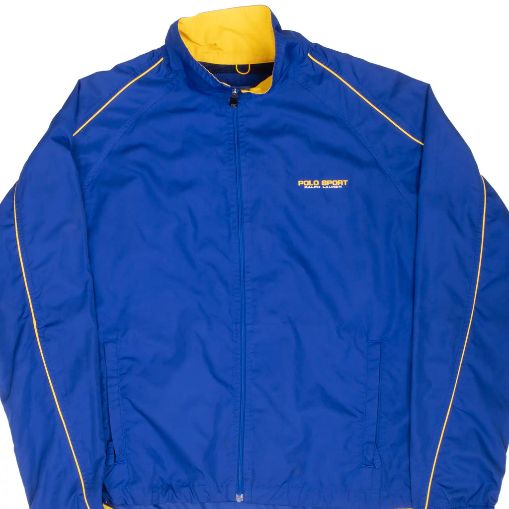 VINTAGE POLO SPORT RALPH LAUREN BLUE WINDBREAKER JACKET 1990S LARGE