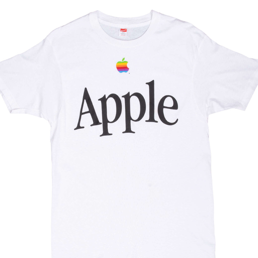 Vintage Apple Computers 1980S Hanes Tee Shirt Size Medium Made In Usa With Single Stitch Sleeves