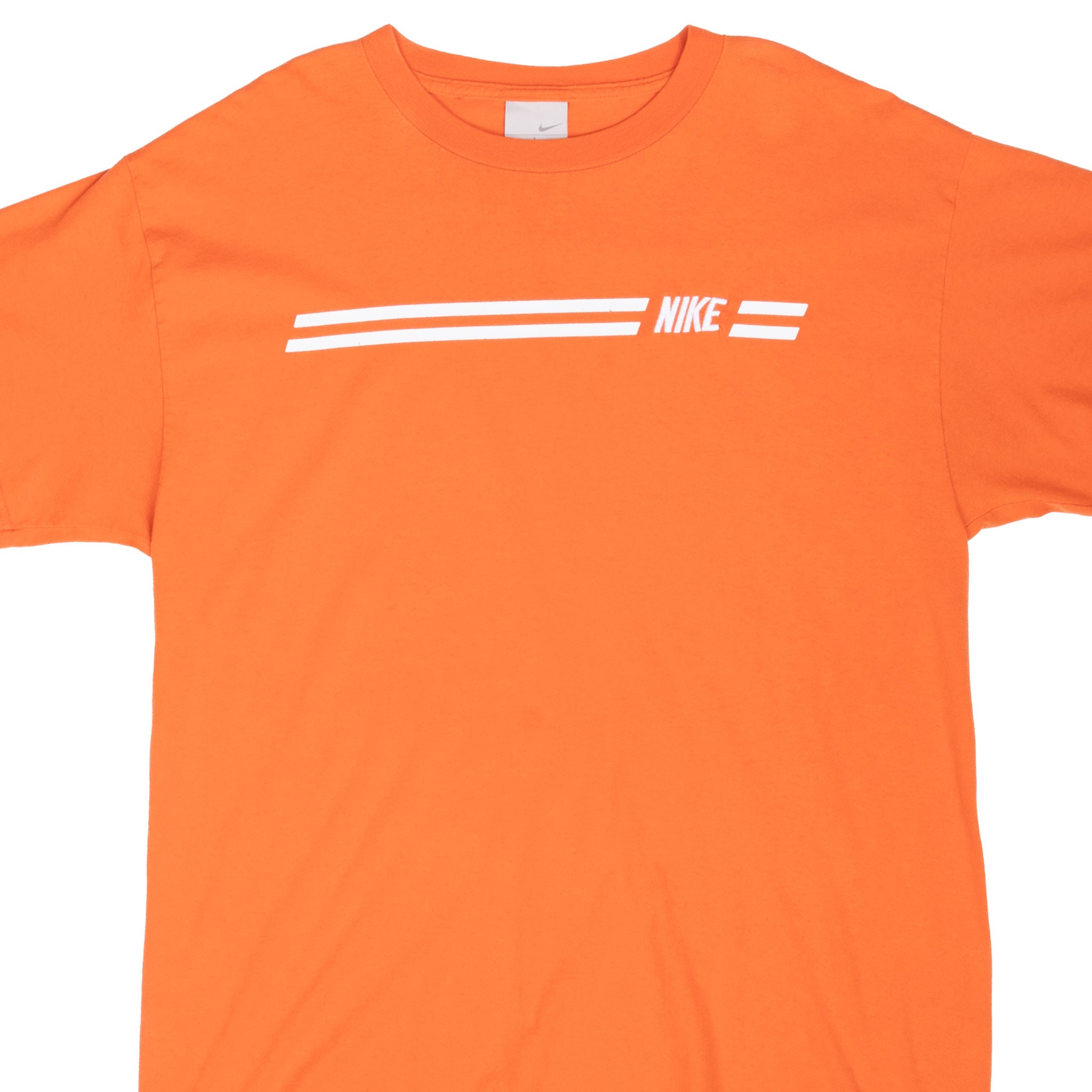 Vintage Nike Orange Tee Shirt 2000S Size Large