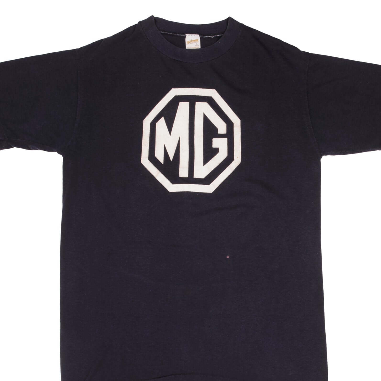 VINTAGE MG CAR COMPANY 1970S TEE SHIRT SIZE MEDIUM MADE IN USA