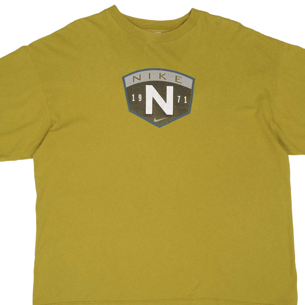 Vintage Nike Swoosh EST 1971 Tee Shirt Size 1990s Size XL Made In USA