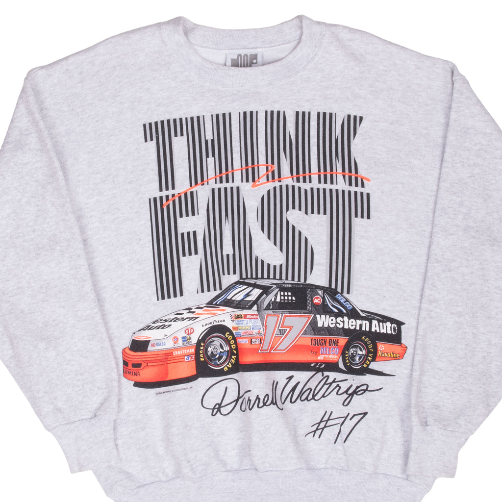 Vintage Nascar Darrell Waltrip 1993 Sweatshirt Size Medium Made In Usa