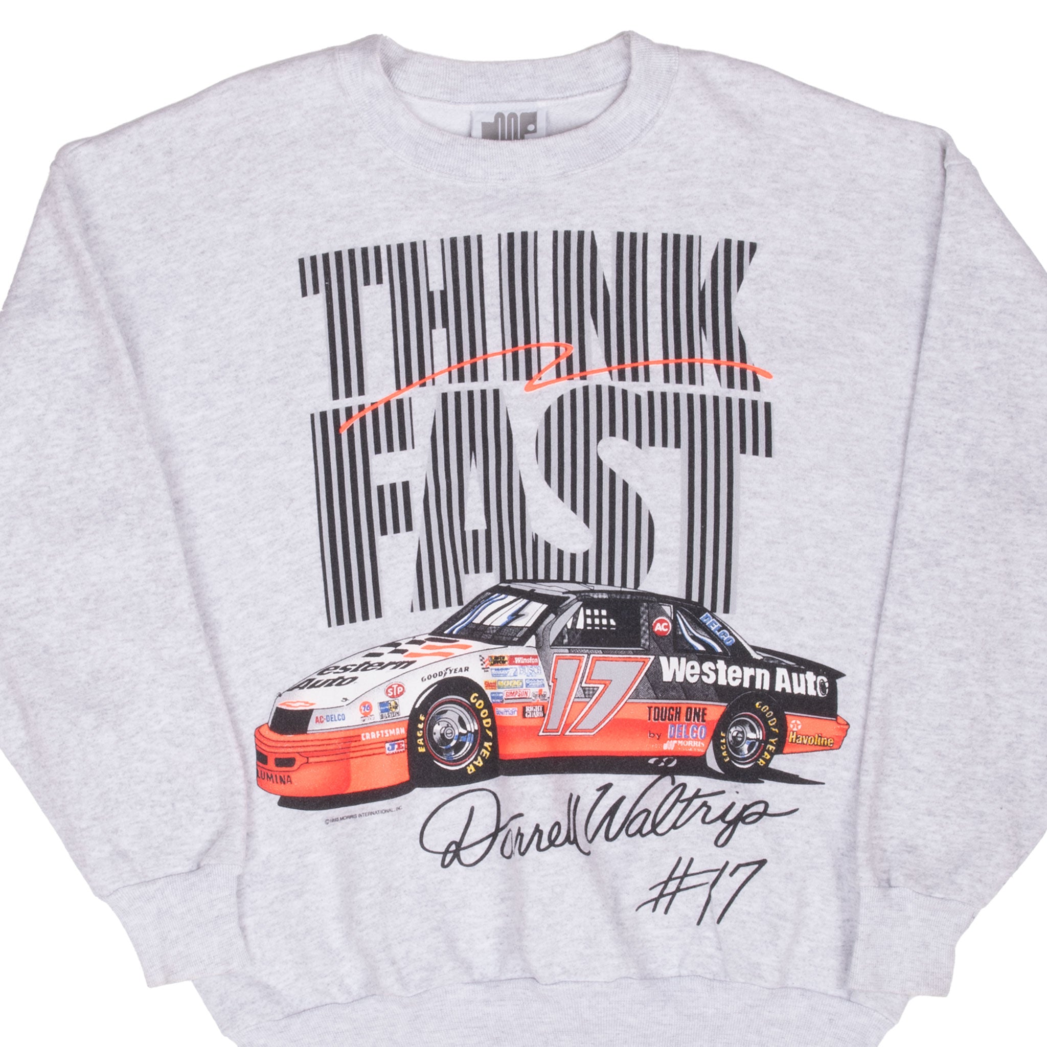 Vintage Nascar Darrell Waltrip 1993 Sweatshirt Size Medium Made In Usa