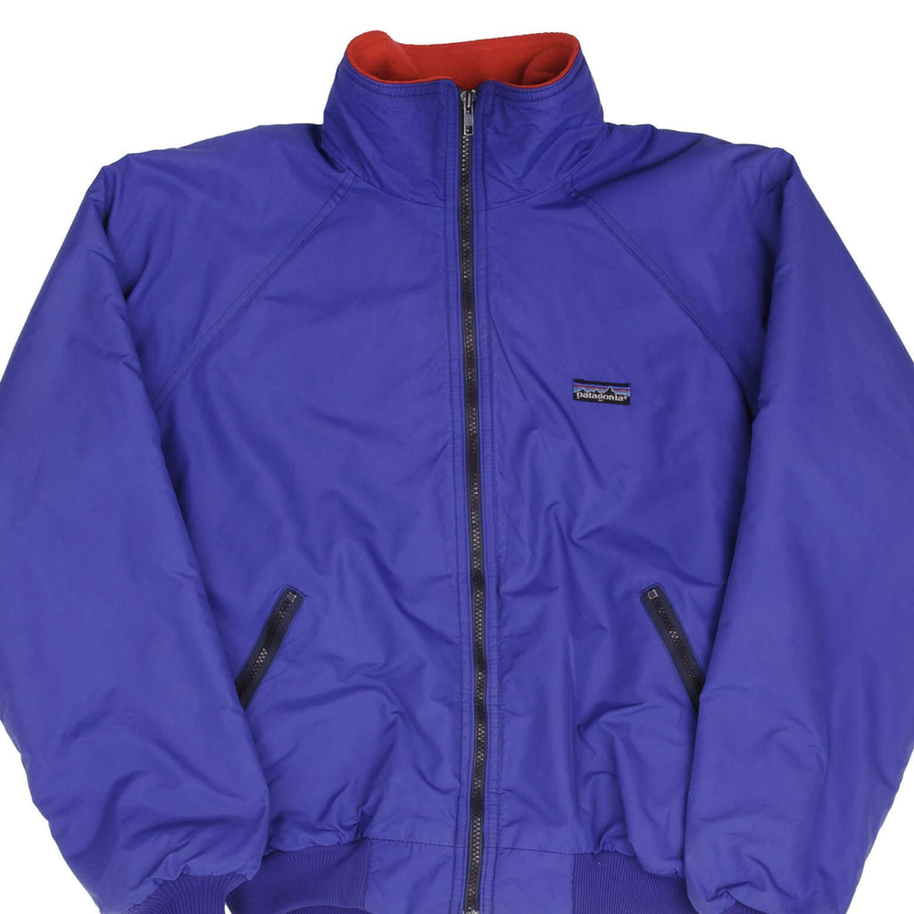 Vintage Patagonia Windbreaker Blue Jacket 1990S Size Medium Made In Usa Style 42101 Cut4454