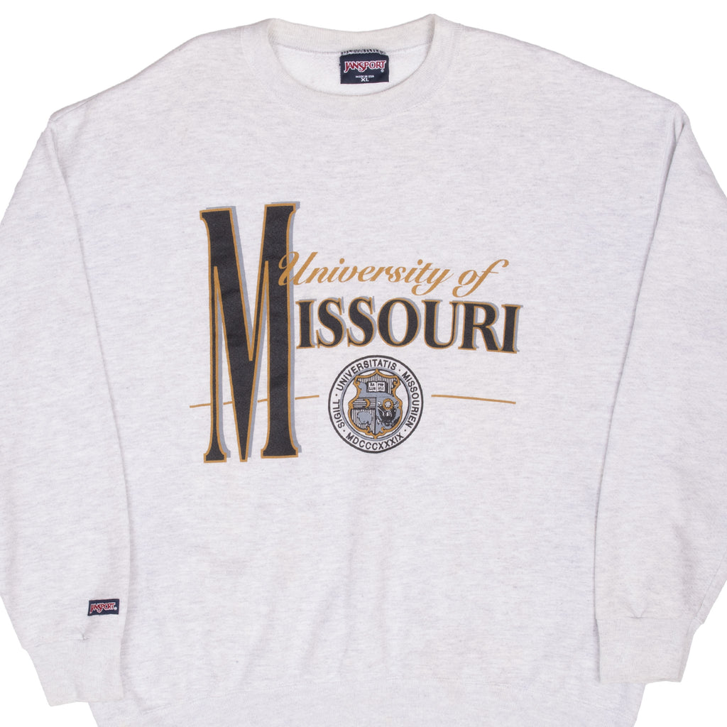 Vintage University Of Missouri Jansport Sweatshirt 1990S Size XL Made In USA