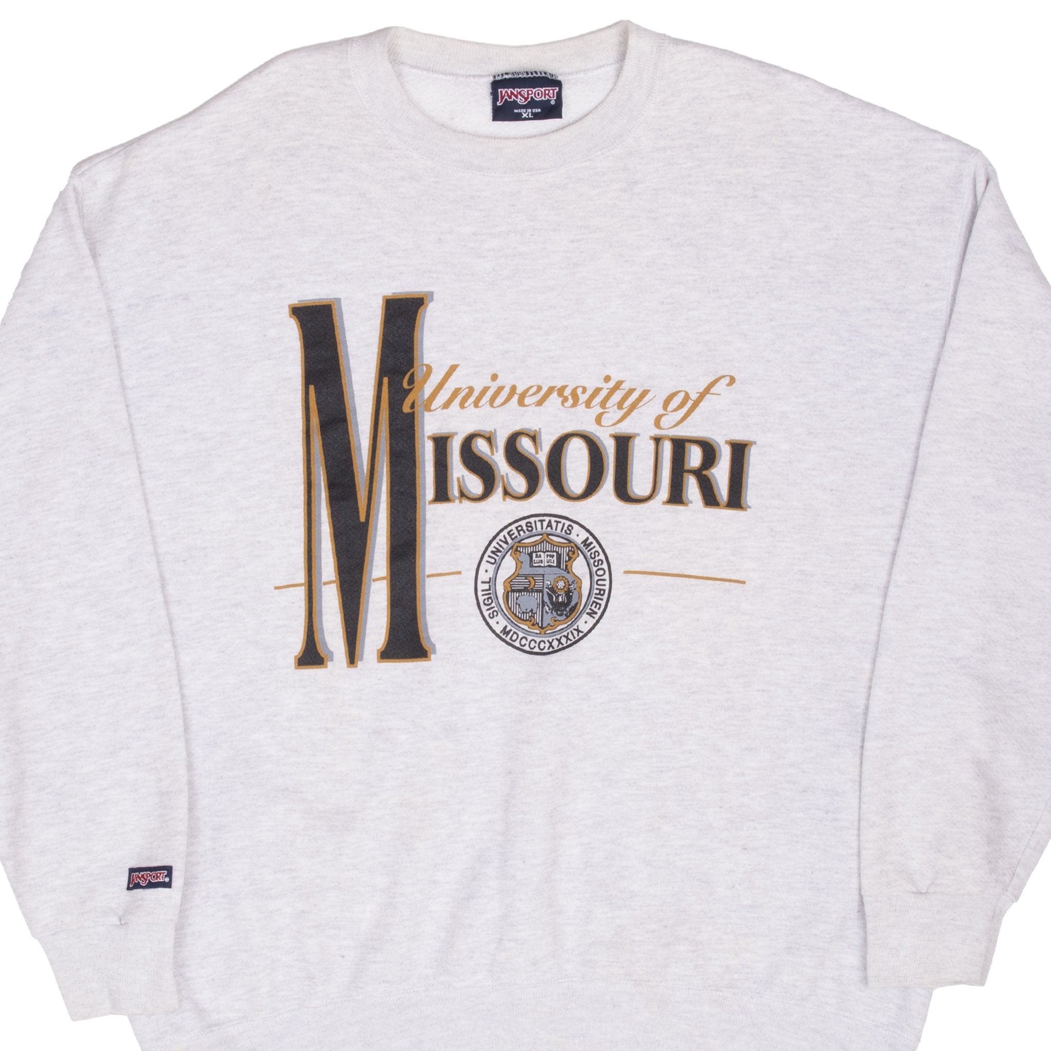 Vintage University Of Missouri Jansport Sweatshirt 1990S Size XL Made In USA