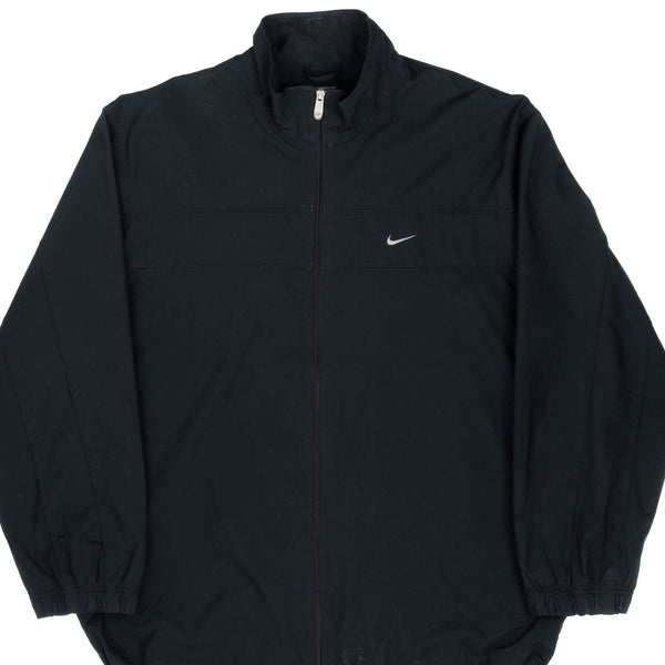 Vintage Nike Classic Swoosh Black Windbreaker Jacket 2000S Size 2XL
