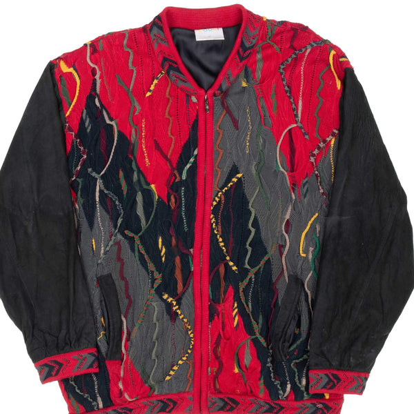 Beautiful And Colorful Vintage Coogi Cardigan Full Zip Jacket 1990S Made In Australia