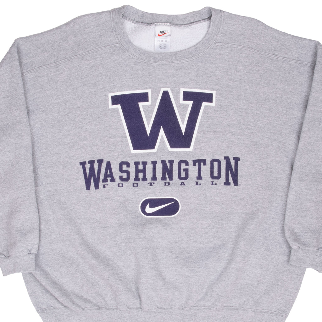 Vintage Ncaa Nike Washington Football Sweatshirt 1990S Size XL Made In Usa