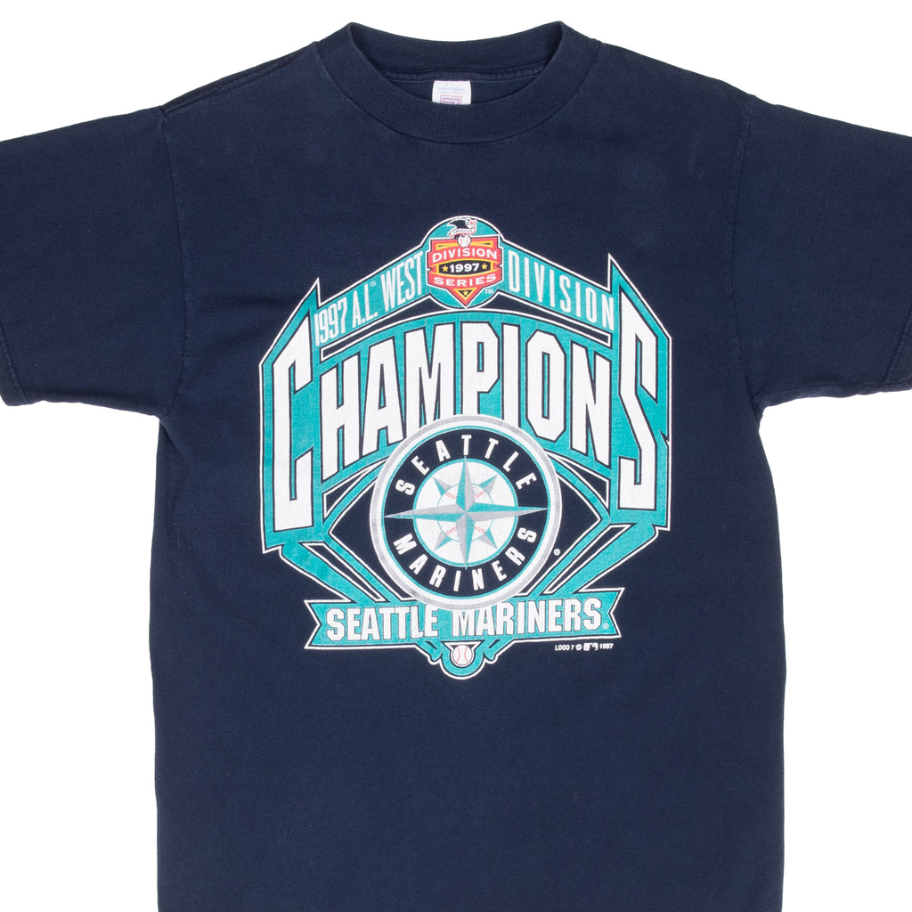Vintage Mlb Seattle Mariners Champions 1997 Tee Shirt Size Medium