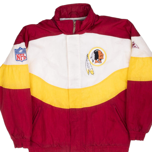 RARE VTG 90s NFL WASHINGTON REDSKINS STARTER SATIN BOMBER