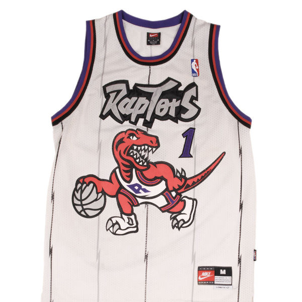 Vintage Nike NBA Toronto Raptors Tracy Mcgrady #1 Jersey Late 1990S Size Medium