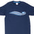VINTAGE NIKE CLASSIC SWOOSH NAVY BLUE TEE SHIRT 2000S MEDIUM
