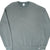 Front of blank Russell Athletic crewneck sweatshirt in muted green-gray