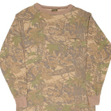 VINTAGE HUNTING REALTREE CAMO LONG SLEEVE POCKET TEE SHIRT 1990S MEDIUM MADE USA