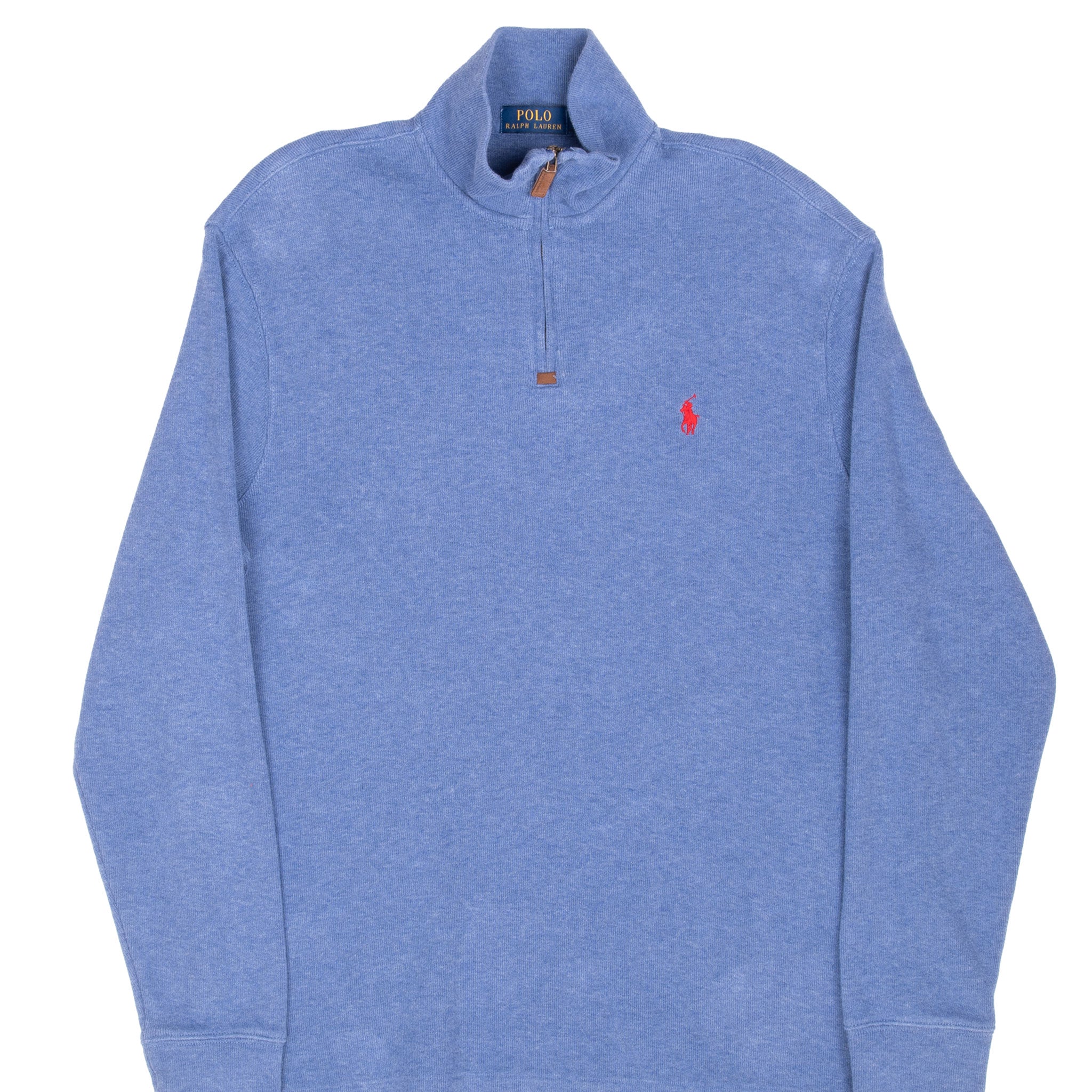 Vintage Polo Ralph Lauren Blue Quarter 1/4 Zip Sweater Size Large