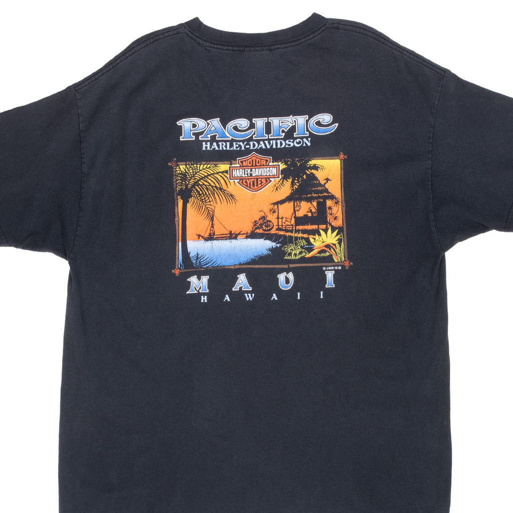VINTAGE HARLEY DAVIDSON MAUI HAWAII 1999 TEE SHIRT SIZE XL MADE IN USA