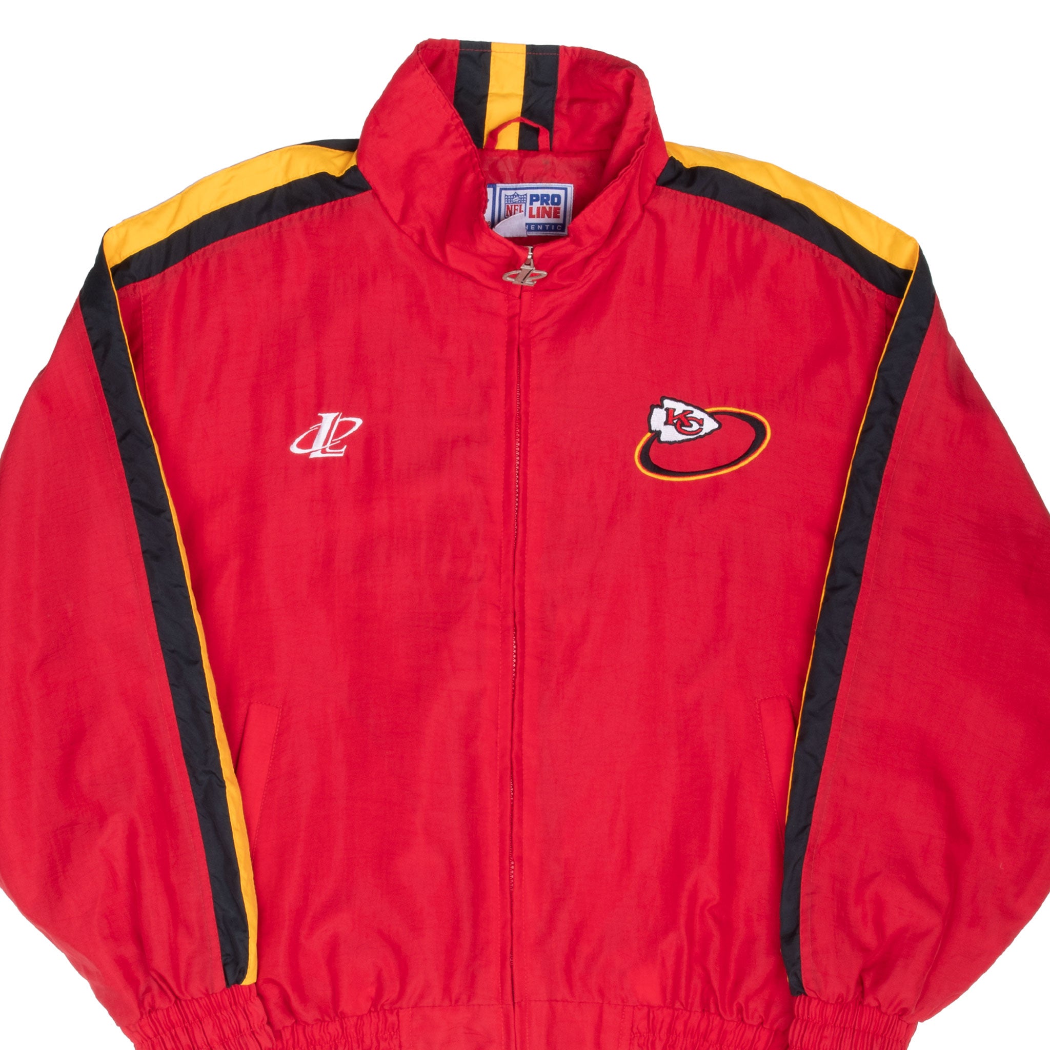 Vintage Nfl Kansas City Chiefs Logo Athletic Windbreaker Jacket 1990S Size Large