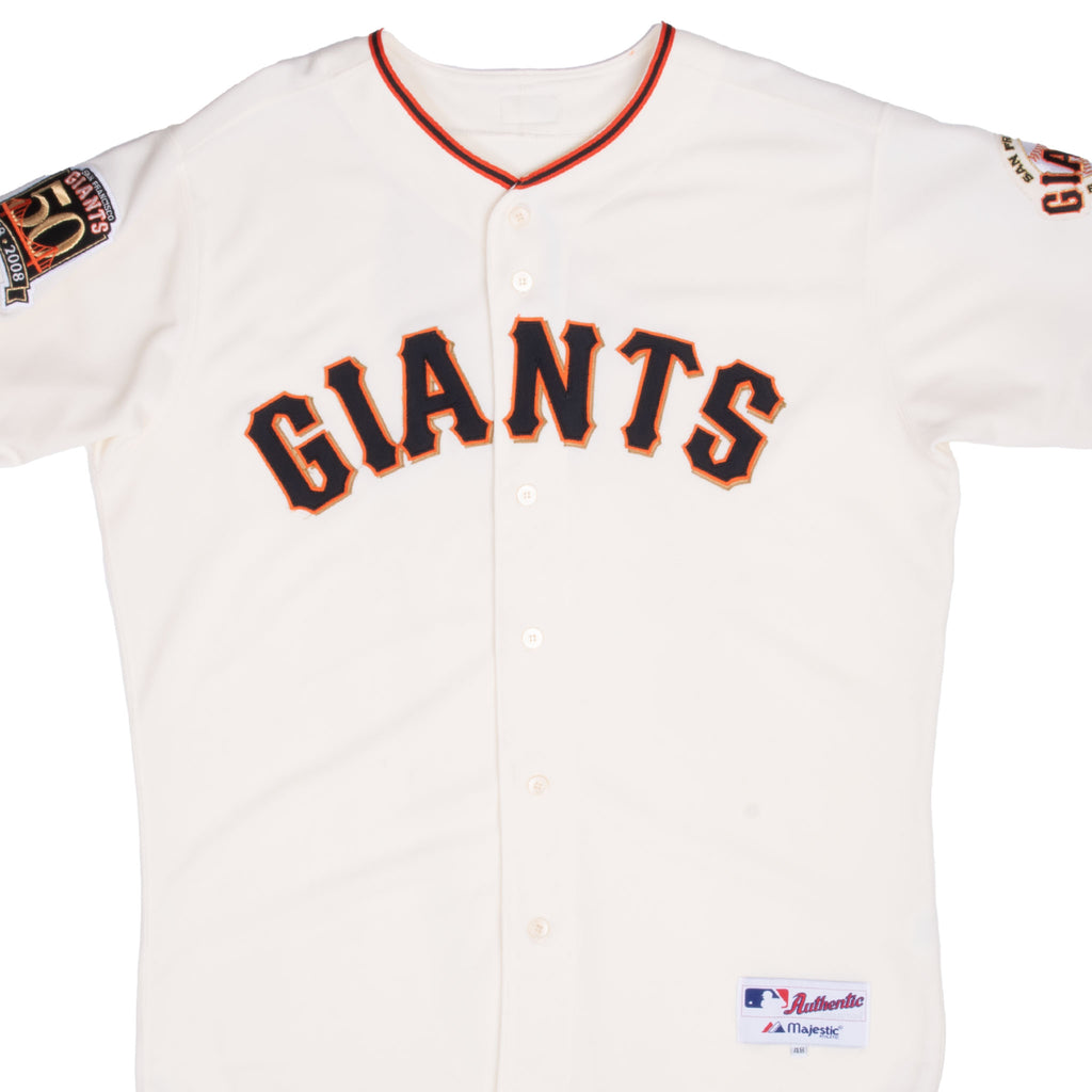 Vintage Mlb San Francisco Giants 50Th Anniversary 1958-2008 Majestic Jersey Size 48
