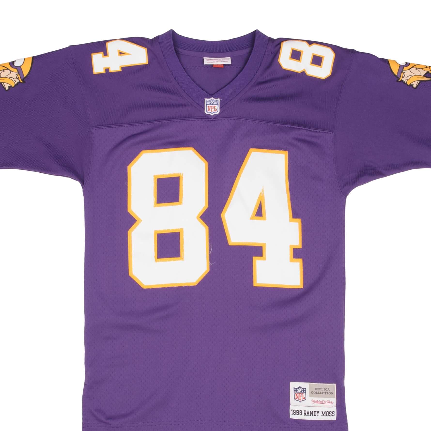 Vintage NFL Minnesota Vikings Randy Moss #84 Mitchell & Ness Replica Collection Jersey 1998 Size Small